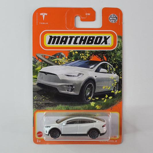 Matchbox - Tesla Model X (Metalflake White)
