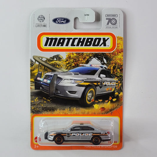 Matchbox - Ford Police Interceptor (Metalflake Silver)