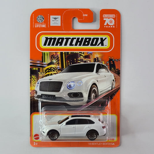 Matchbox - '18 Bentley Bentayga (Pearl White)