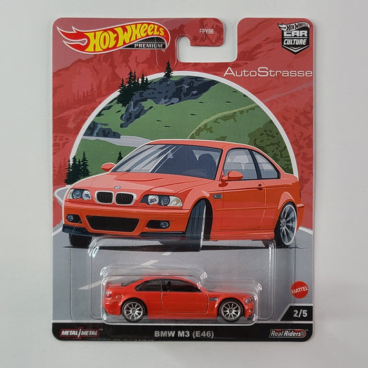 Hot Wheels Premium Real Riders - BMW M3 (E46) (Red)