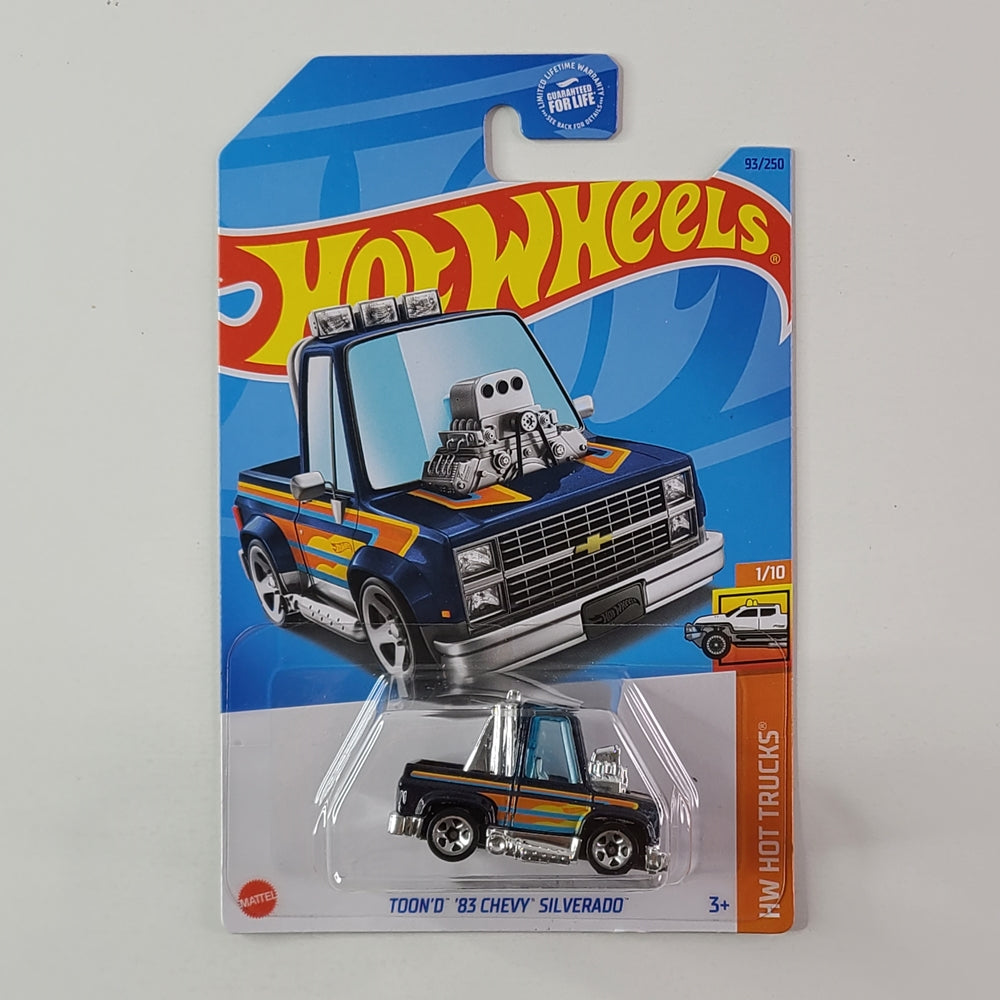 Hot Wheels - Toon'd '83 Chevy Silverado (Metalflake Dark Blue)