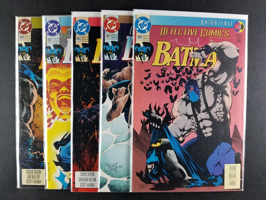 Detective Comics [1st Series] #660-664 Set (DC, 1993)