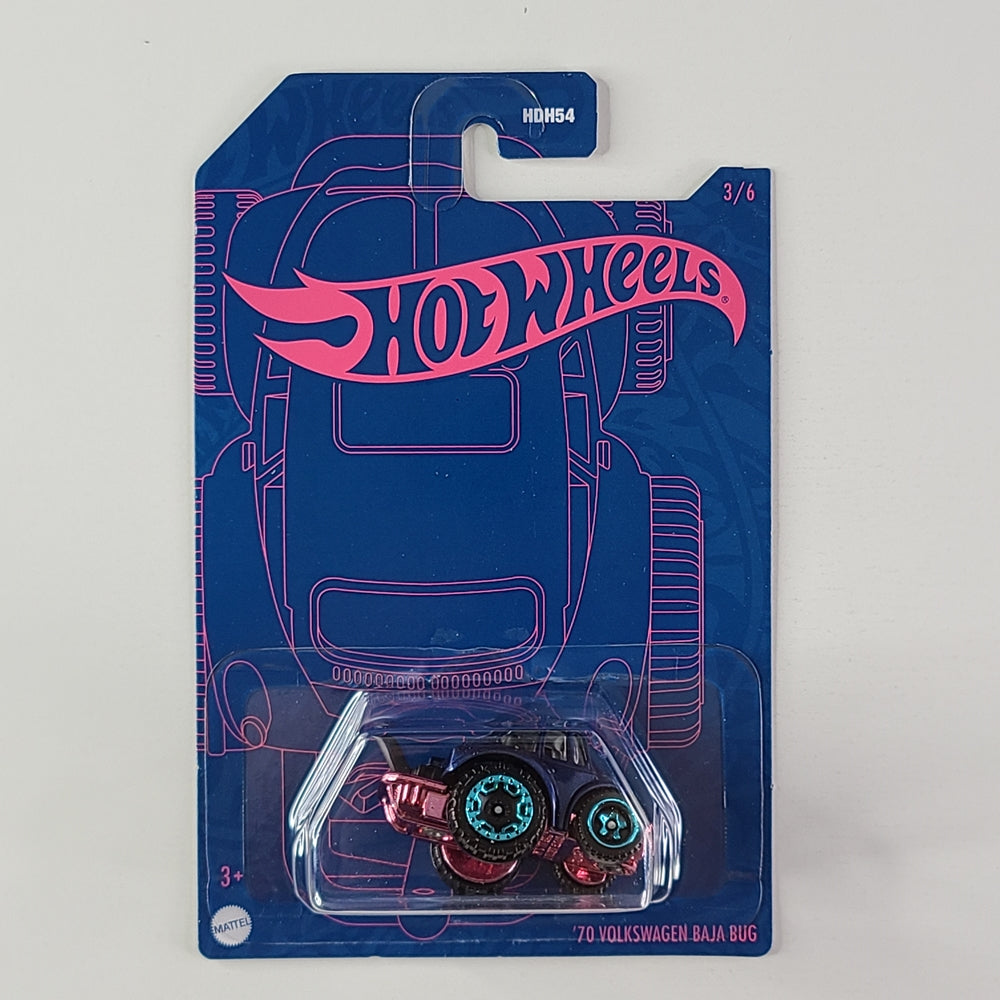 Hot Wheels - '70 Volkswagen Baja Bug (Metalflake Dark Blue)