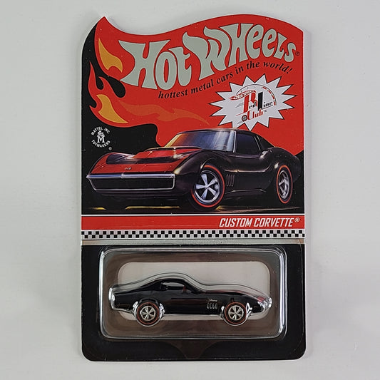 Hot Wheels - Custom Corvette (Spectraflame Black) [2022 RLC Exclusive - 17791/25000]