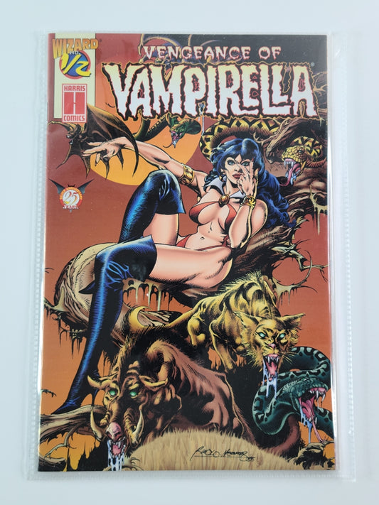 Vengeance of Vampirella Wizard 1/2 #1A (Harris Comics, 1995)
