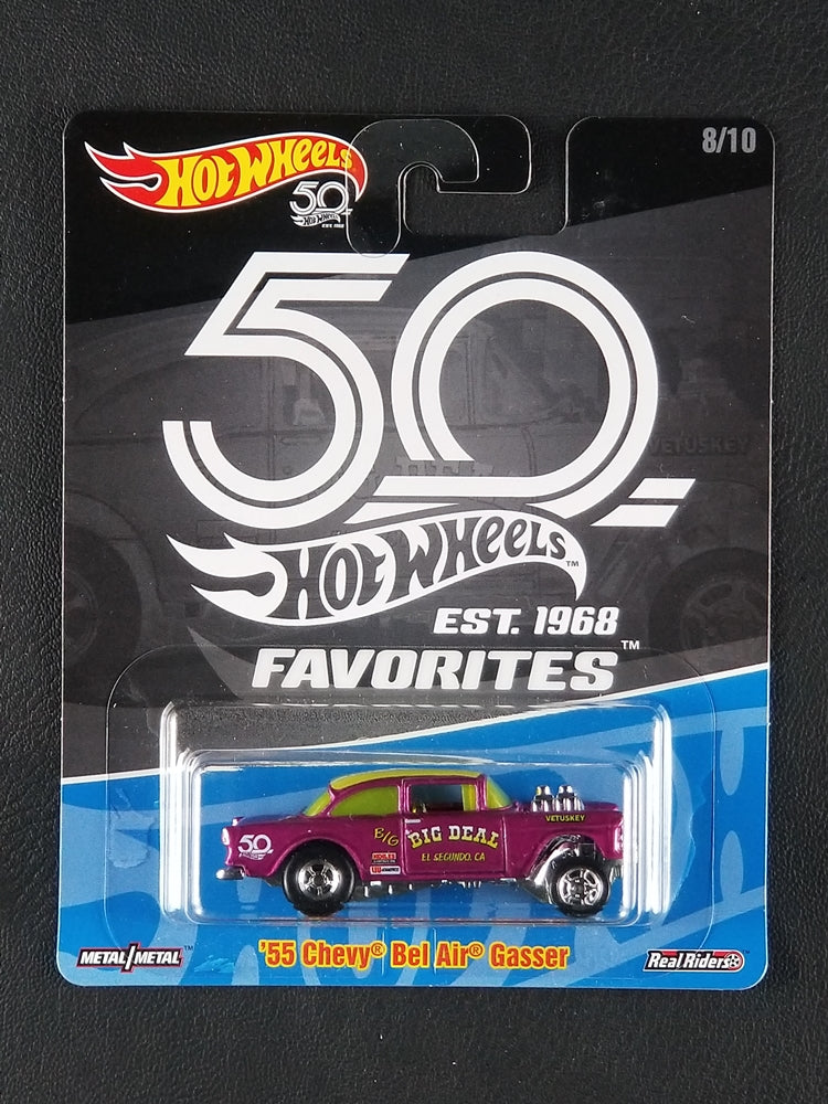 Hot Wheels 50th Anniversary Favorites '55 Chevy Bel Air Gasser outlets