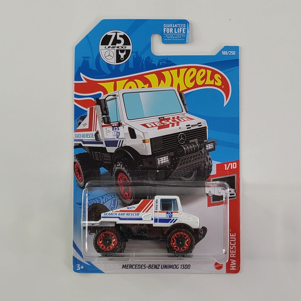 Hot Wheels - Mercedes-Benz Unimog 1300 (White)