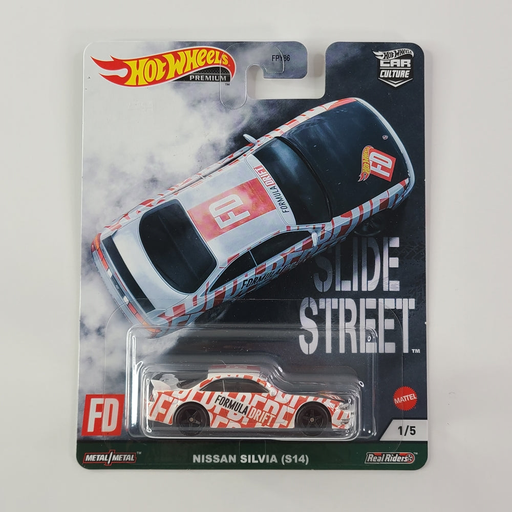 Hot Wheels Premium - Nissan Silvia (S14) (White)