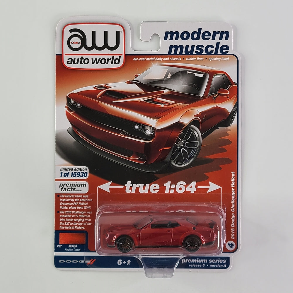 Auto World - 2018 Dodge Challenger Hellcat (Redline Tincoat) [Limited Edition 1 of 15930]