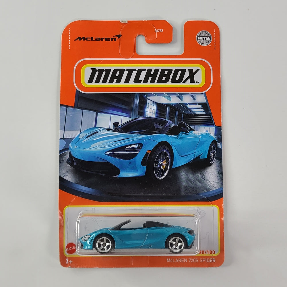 Matchbox - McLaren 720S Spider (Metalflake Belize Blue)