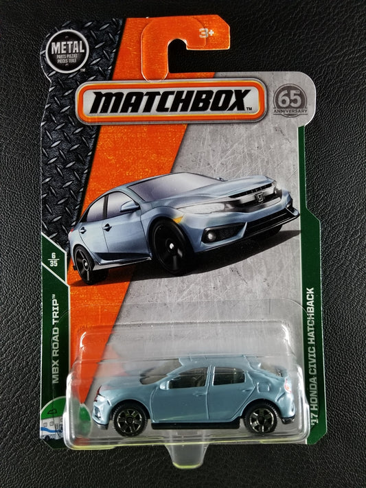 Matchbox - '17 Honda Civic Hatchback (Blue) [6/35 - MBX Road Trip]