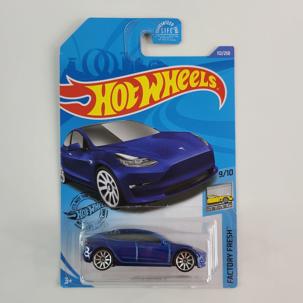 Hot Wheels - Tesla Model 3 (Deep Blue Metallic)