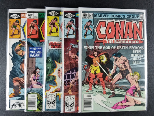 Conan the Barbarian #116-120 Set (Marvel, 1980-81)