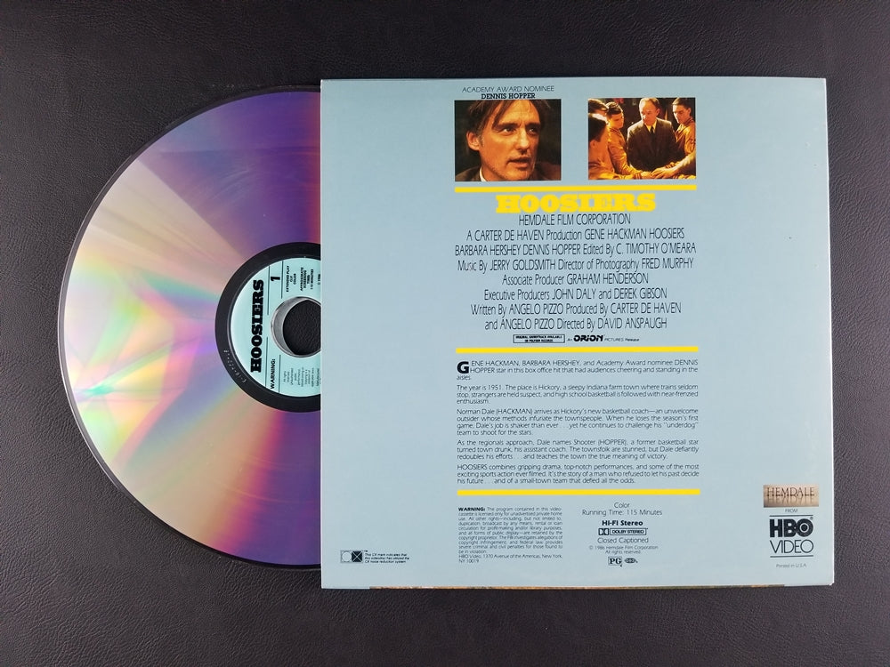 Hoosiers (1987, Laserdisc)