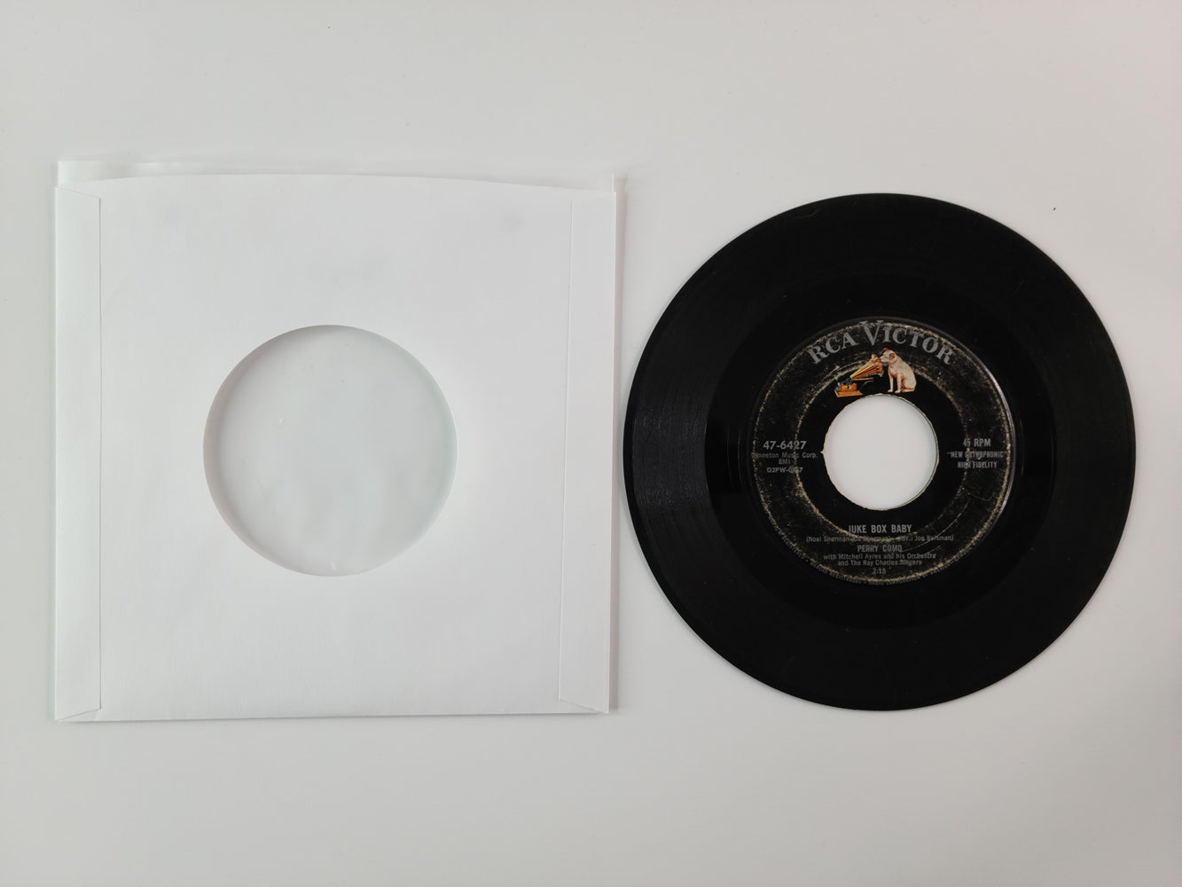 Perry Como - Hot Diggity (Dog Ziggity Boom) / Juke Box Baby (1956, 7'' Single)