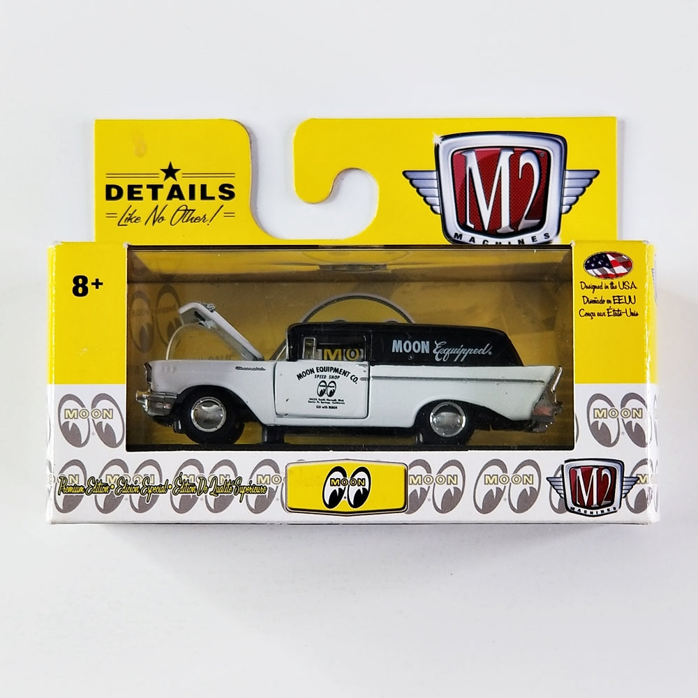 M2 - 1957 Chevrolet Sedan Delivery (White & Black) [Limited Production 7,800 Pieces Worldwide] [Walmart Exclusive]