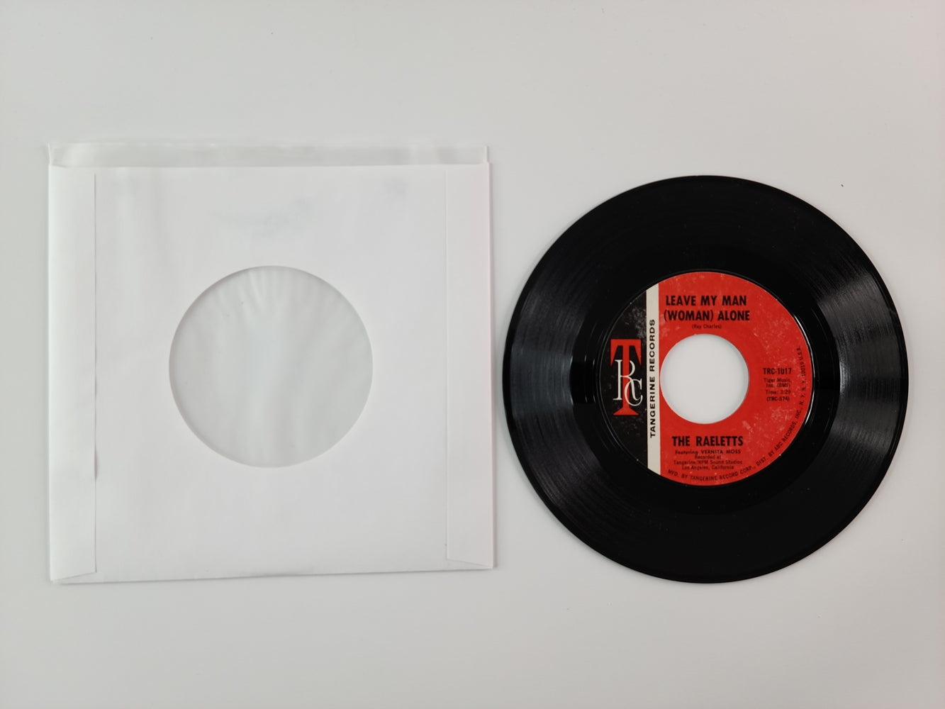 The Raeletts - Here I Go Again / Leave My Man (Woman) Alone (1971, 7'' Single)