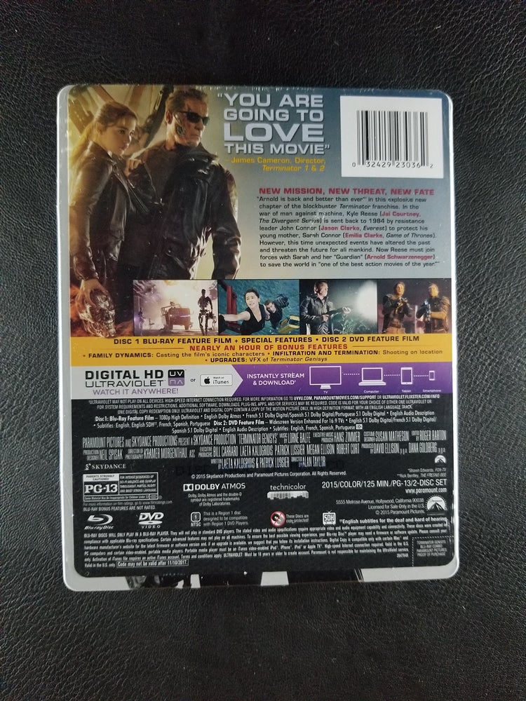 Terminator Genisys [Target Exclusive Steelbook] (2015, Blu-ray/DVD) [SEALED]