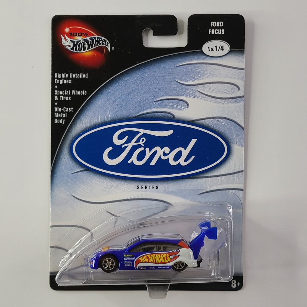 100% Hot Wheels - Ford Focus (Blue/White)