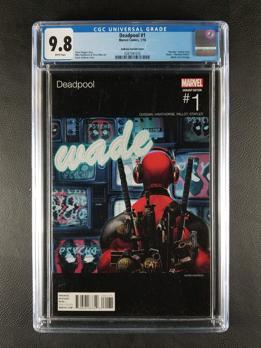 Deadpool [4th Series] #1C (Marvel, January 2016) [9.8 CGC]