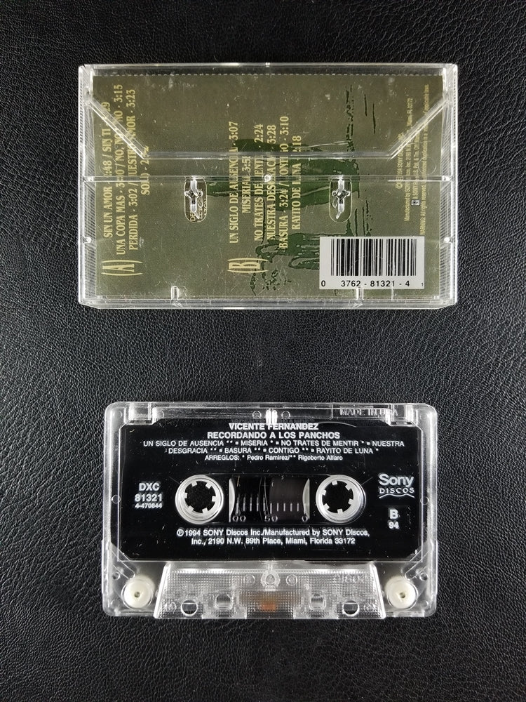 Vicente Fernandez - Recordando A Los Panchos (1994, Cassette)