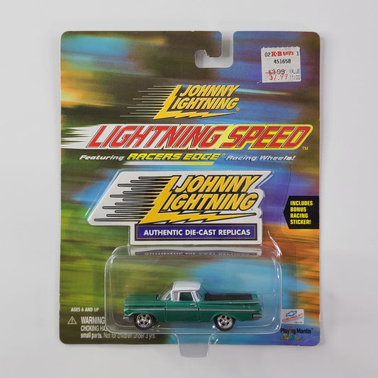 Johnny Lightning - 1959 Chevrolet El Camino (Green w/White Top)