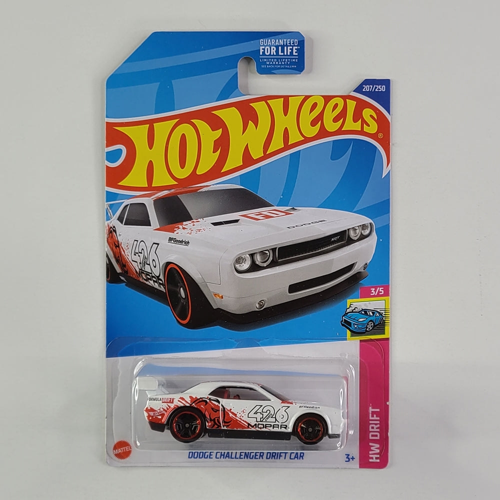 Hot Wheels - Dodge Challenger Drift Car (White)