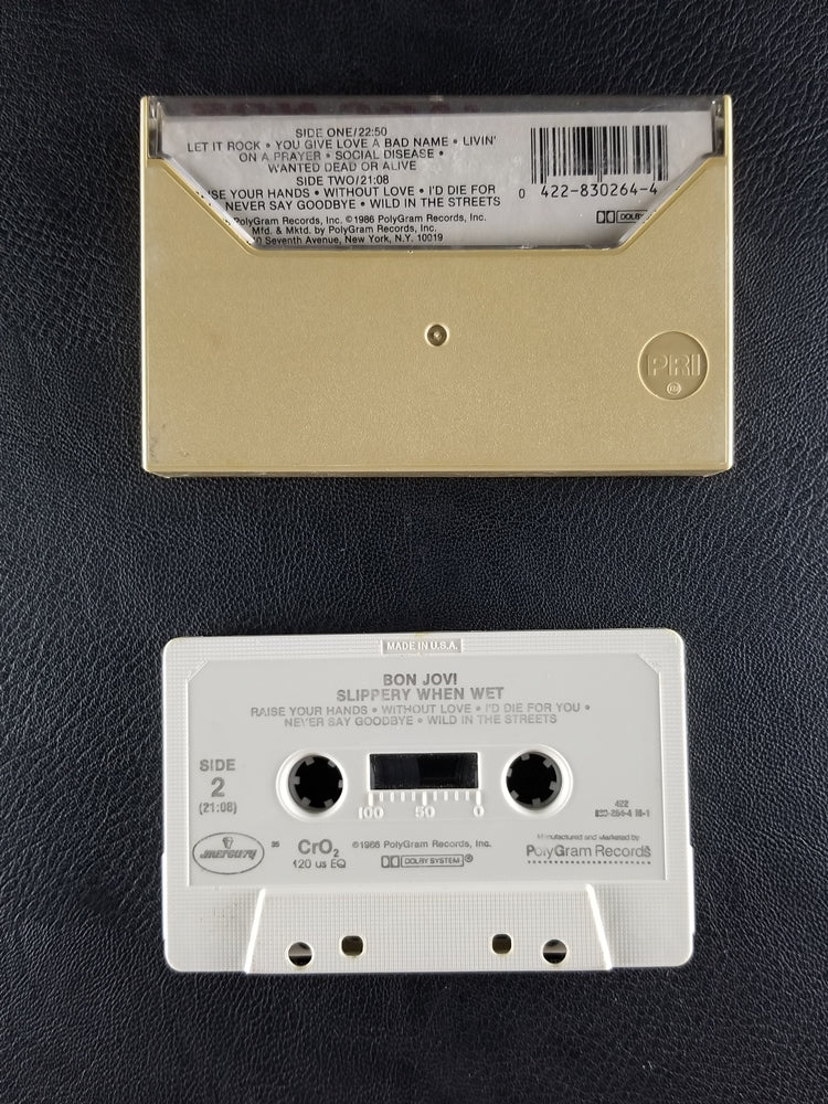 Bon Jovi - Slippery When Wet (1986, Cassette)