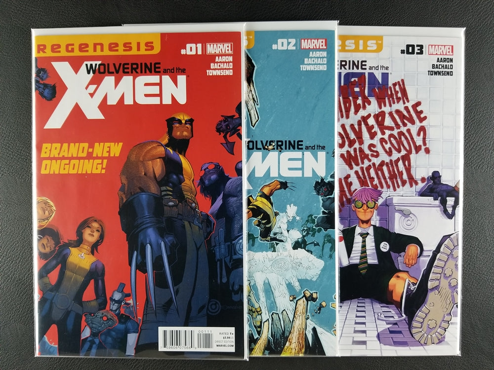 Wolverine and the X-Men #1A, 2A, 3A Set (Marvel, 2011-12)