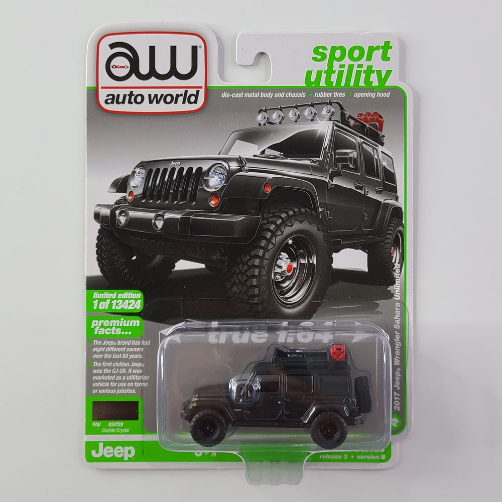 Auto World - 2017 Jeep Wrangler Sahara Unlimited (Granite Crystal)