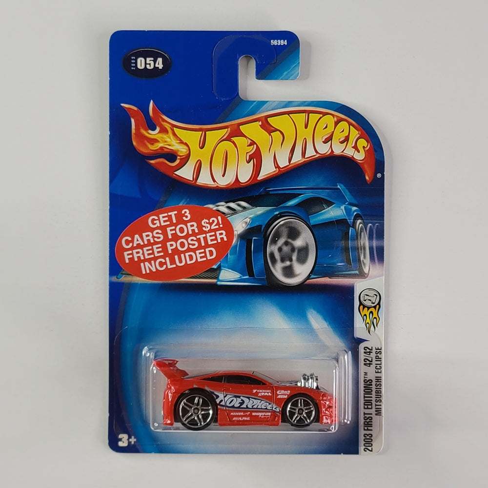 Hot Wheels - Mitsubishi Eclipse (red) – Throwback Collectibles