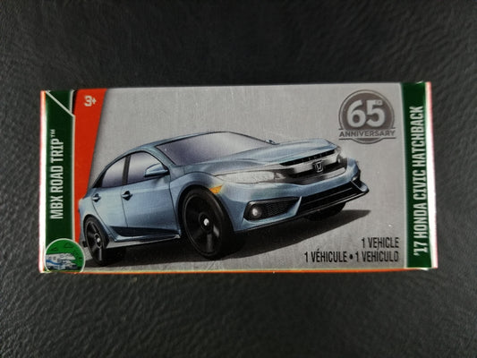 Matchbox - '17 Honda Civic Hatchback (Blue) [6/35 - MBX Road Trip] (Small Box)