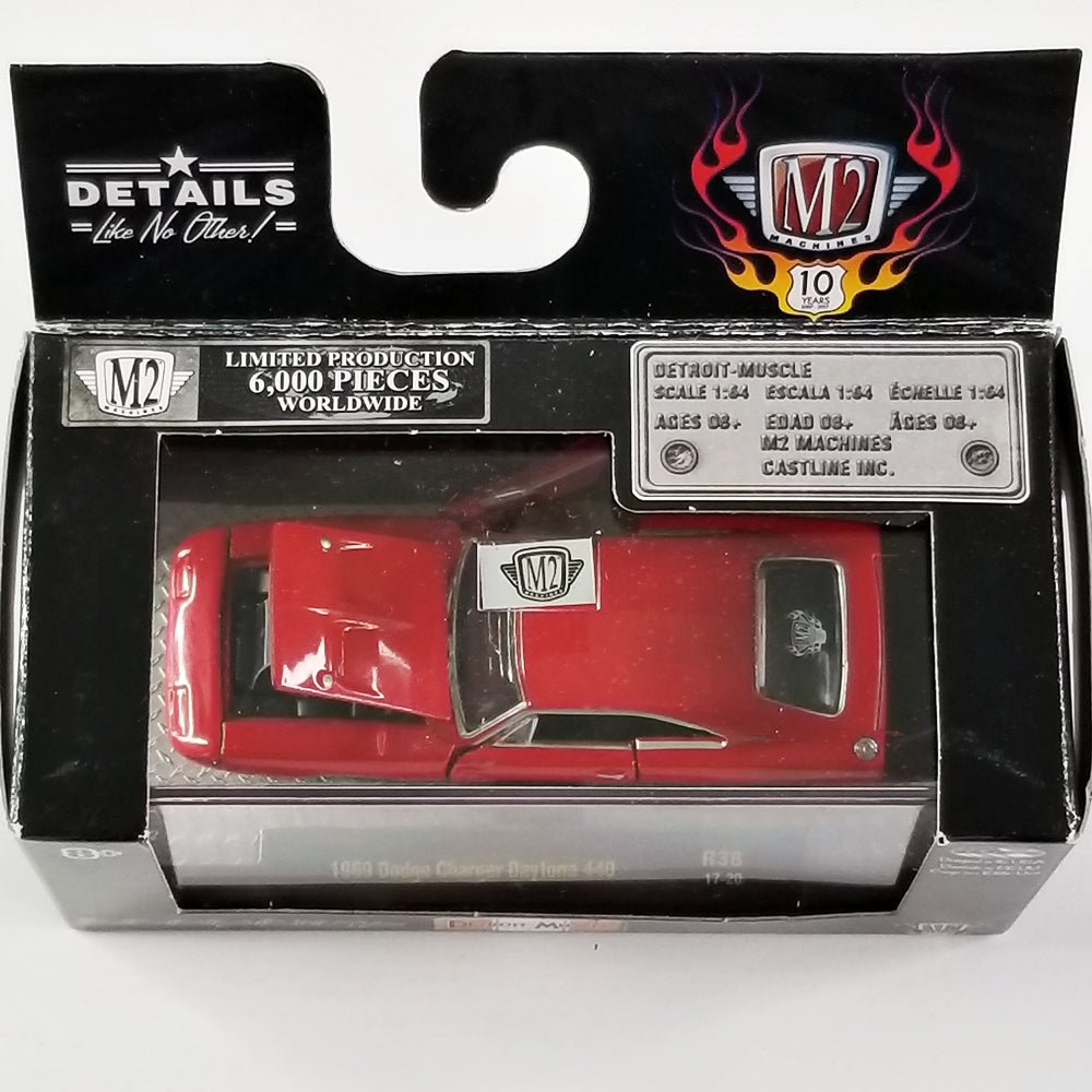 M2 - 1969 Dodge Charger Daytona 440 (Red) [Limited Production 6,000 Pieces Worldwide]