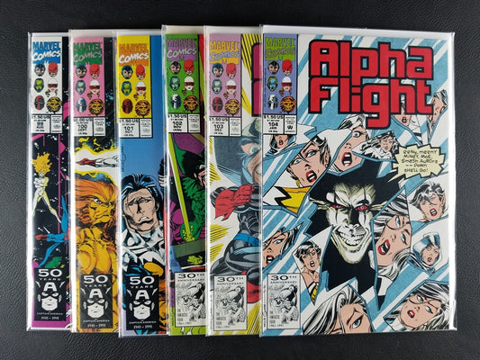 Alpha Flight [1st Series] #99-104 Set (Marvel, 1991-92)