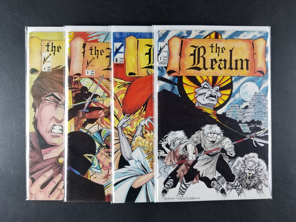 The Realm #2, 3, 6, 7 Set (Arrow/Caliber, 1986-87)