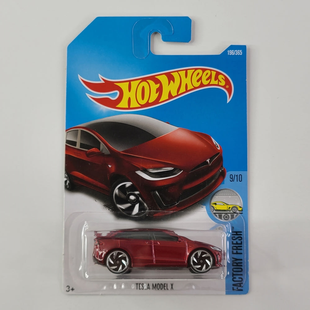 Hot Wheels - Tesla Model X (Metalflake Red)