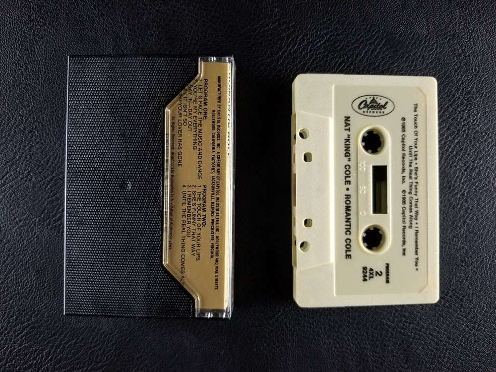 Nat King Cole - Romantic Cole (1985, Cassette)