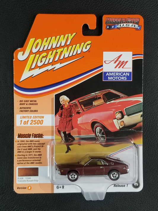 Johnny Lightning - 1968 AMC AMX (Calcutta Russett Poly) [3/6 - Muscle Cars USA (2020 Release 1) [Version B]; Ltd. Ed. - 1 of 2500