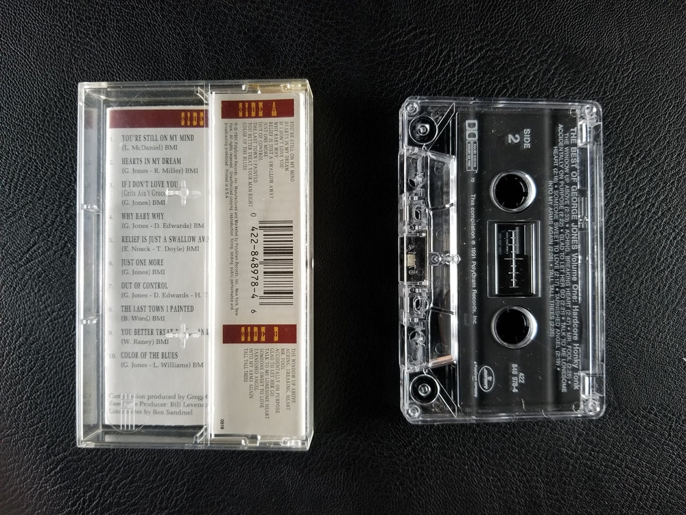 George Jones - The Best of George Jones, Volume One: Hardcore Honky Tonk (1991, Cassette)
