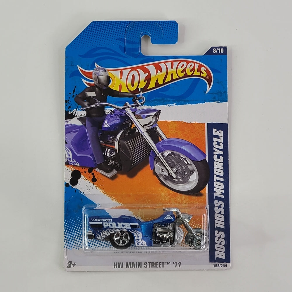 Hot Wheels - Boss Hoss Motorcycle (Satin Blue)