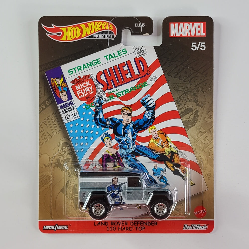 Hot Wheels Premium Real Riders - Land Rover Defender 110 Hard Top (Grey)