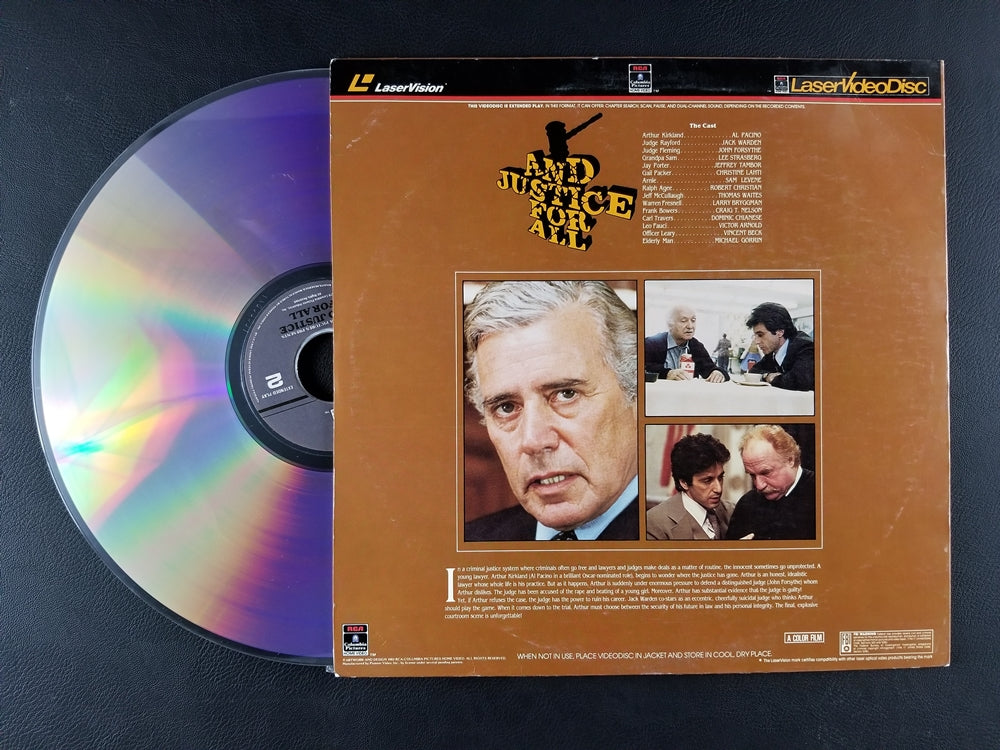 ...And Justice For All (1983, Laserdisc)