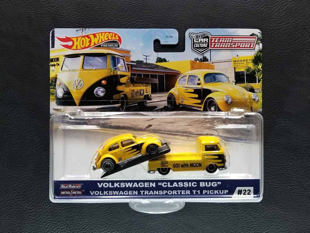 Hot Wheels Premium - Volkswagen Transporter T1 Pickup & Volkswagen "Classic Bug"