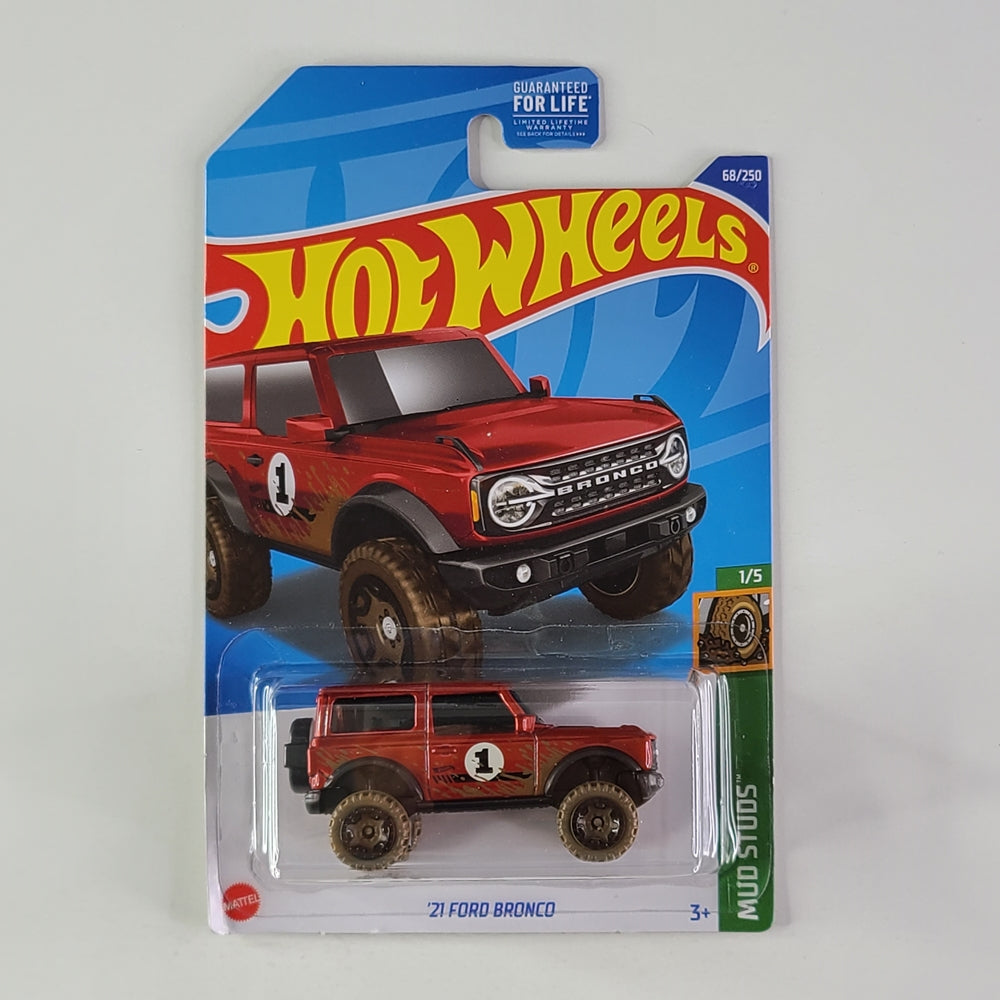 Hot Wheels - '21 Ford Bronco (Metalflake Red)