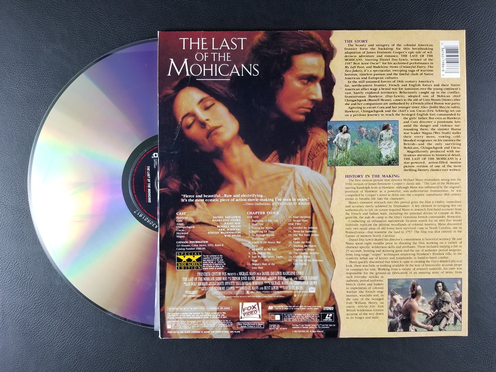 The Last of the Mohicans [Widescreen] (1993, Laserdisc)