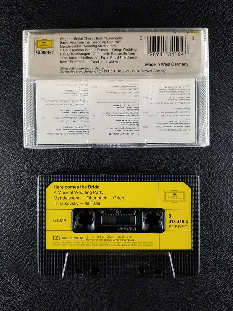 Wagner, Mendelssohn, Grieg, Bach & Others - Here Comes the Bride: A Musical Wedding Party (1978, Cassette)