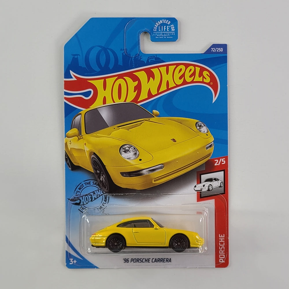 Hot Wheels - '96 Porsche Carrera (metalflake Yellow) – Throwback 