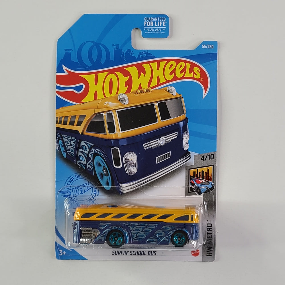 Hot Wheels - Surfin' School Bus (Yellow & Blue)
