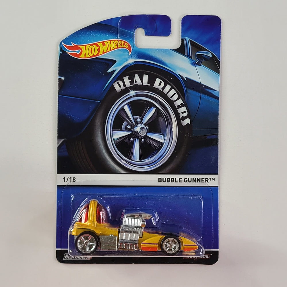 Hot Wheels Real Riders - Bubble Gunner (Metalflake Dark Yellow)