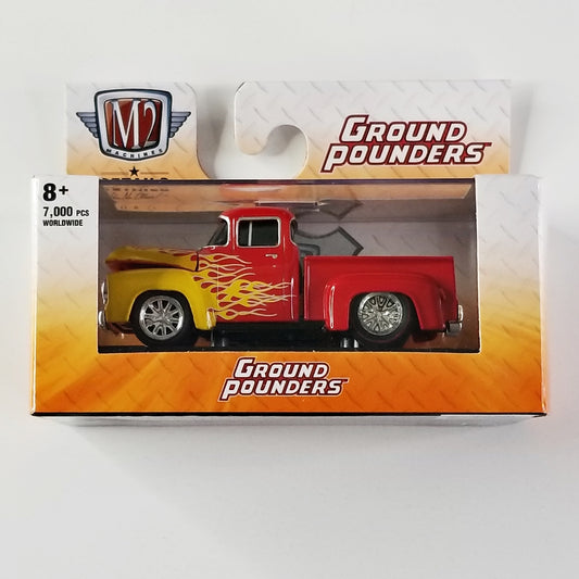 M2 - 1956 Ford F-100 Truck (Red & Yellow) [7,000 Pieces Worldwide]